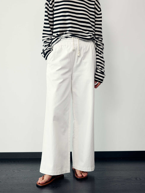 Cord Block Pants